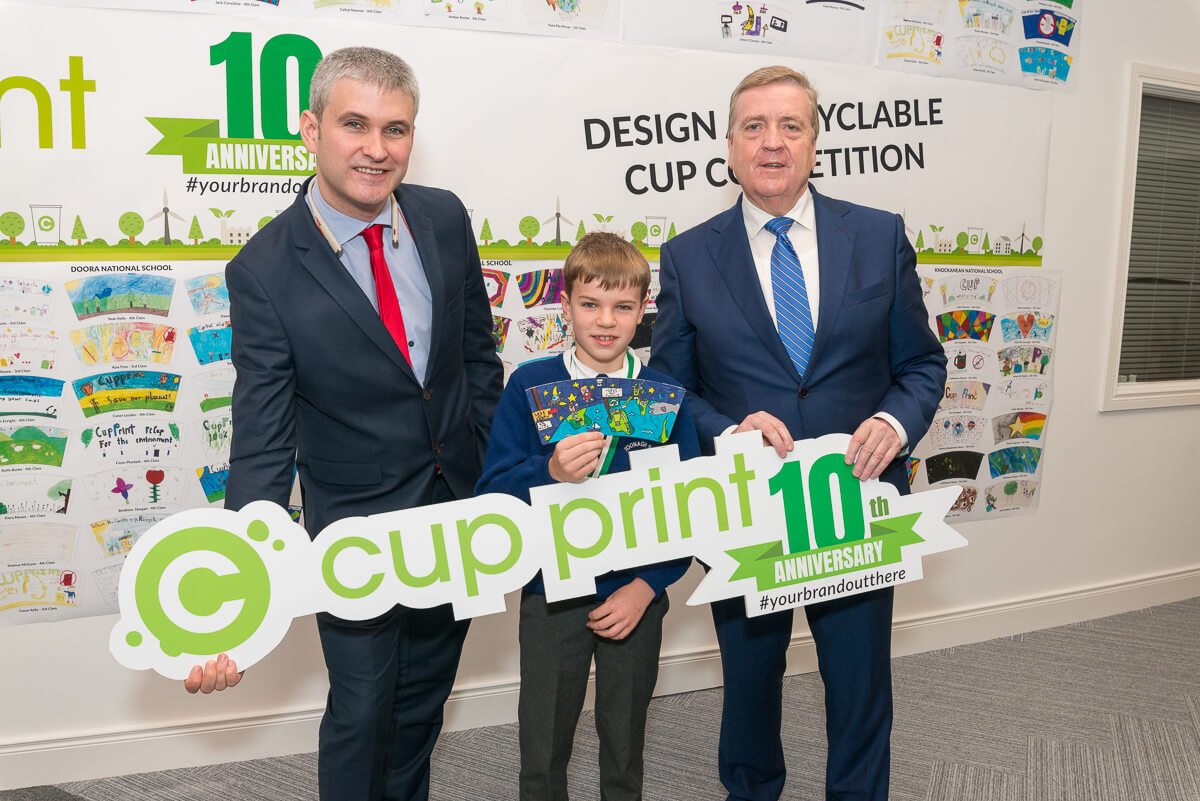 Images from event for schools design a recyclable paper cup competition to mark CupPrint's 10th anniversary