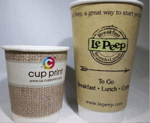 matte finish double wall paper cup