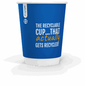 image of frugalpac recyclable friendly paper coffee cup