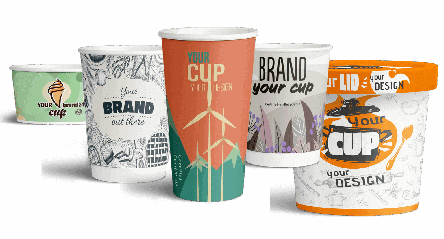 Custom Printed Paper Cups UK - Personalised for Your Brand