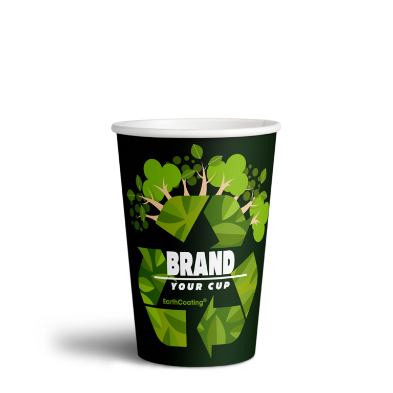 7oz Recycable Single Wall Paper Cups - Cup Print